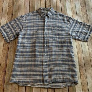 Haggar men’s short sleeve linen blend shirt